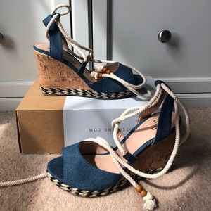 Wedges with Ankle Strings